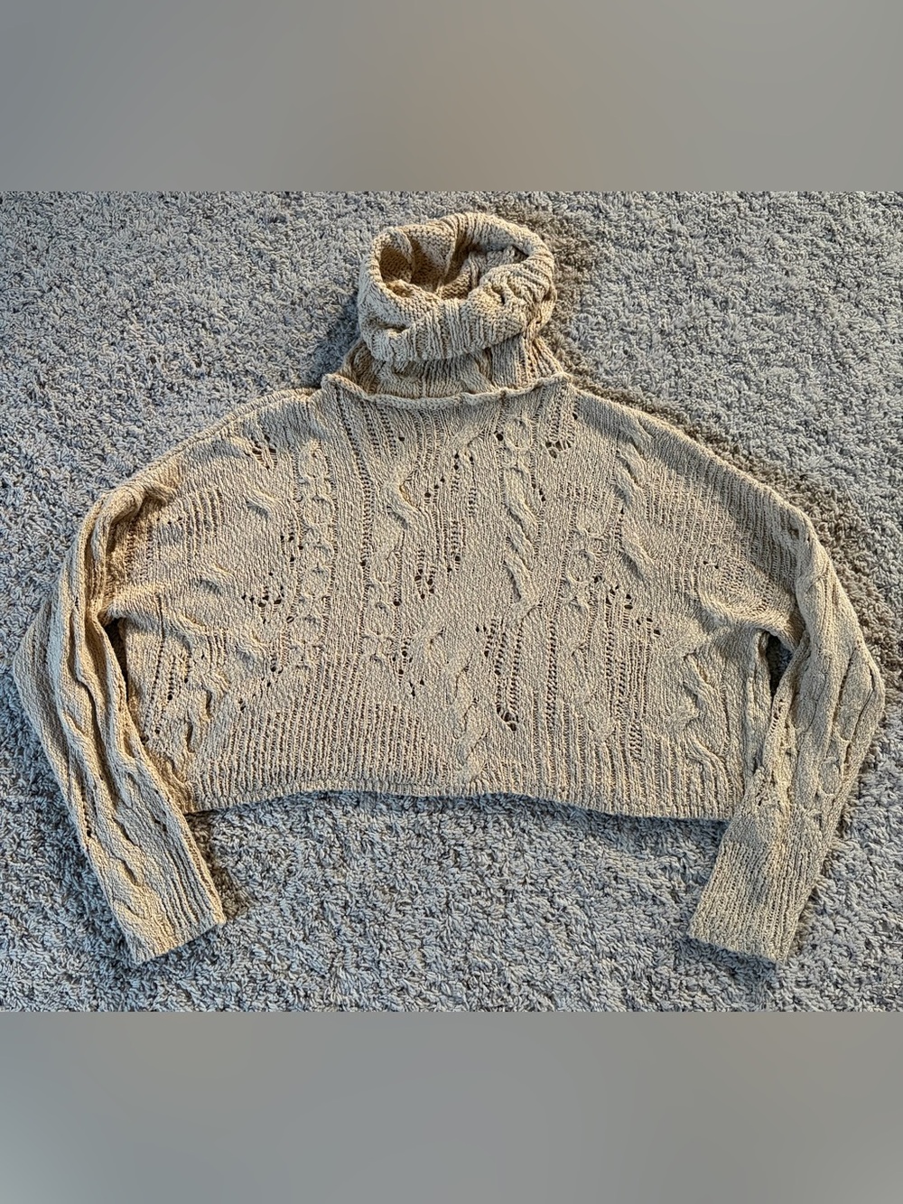 Free People | Cropped Turtleneck Sweater